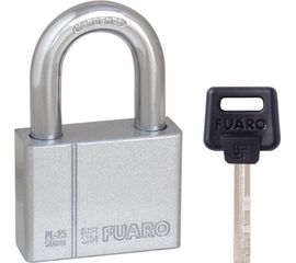 Замок навесной Fuaro (Фуаро) PL-2550 (50 мм) 4 "фин." кл. БЛИСТЕР