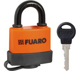 Замок навесной Fuaro (Фуаро) PL-3650 (50 мм) 3 "англ."кл. БЛИСТЕР
