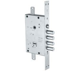 Замок врезной Cisa (Чиза) сувальдный с защёлкой NEW CAMBIO FACILE 57.685.48 (тех. упаковка), ключ 64