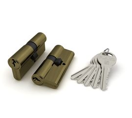 Цилиндровый механизм Fuaro (Фуаро) R300/60 mm (25+10+25) AB бронза 5 кл.