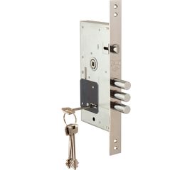 Замок врезной Kale kilit (Кале килит) сувальдный с защёлкой 252/RL (тех. комплектация), 4 кл.