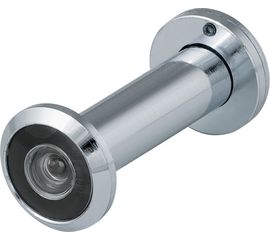 DVZ2, глазок, Fuaro (Фуаро) 16/200/60x100 (оптика пластик, угол обзора 200) CP Хром