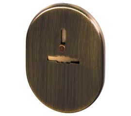 Декоративная накладка Fuaro (Фуаро) ESC 476 AB зеленая бронза на сувальдный замок с шторкой