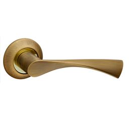 Ручка раздельная Fuaro (Фуаро) CLASSIC AR AB/GP-7 бронза/золото, квадрат 8x140 мм