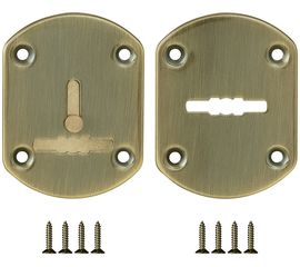 Декоративная накладка Fuaro (Фуаро) ESC021-AB-7 (МАТОВАЯ БРОНЗА) на сув. замок со шторкой (2 шт)