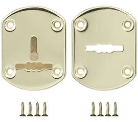 Декоративная накладка Fuaro (Фуаро) ESC021-GP-2 (ЗОЛОТО)  на сув. замок со шторкой (2 шт)