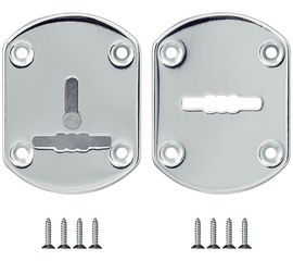 Декоративная накладка Fuaro (Фуаро) ESC021-CP-8 (ХРОМ) на сув. замок со шторкой (2 шт)