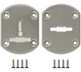 Декоративная накладка Fuaro (Фуаро) ESC021-SN-3 (МАТ НИКЕЛЬ) на сув. замок со шторкой (2 шт)