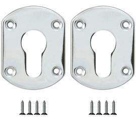 Декоративная накладка Fuaro (Фуаро) ESC031-CP-8 (ХРОМ) на цилиндр (2 шт)