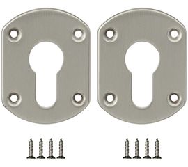 Декоративная накладка Fuaro (Фуаро) ESC031-SN-3 (МАТ НИКЕЛЬ) на цилиндр (2 шт)
