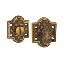 Ручка поворотная MBC (МБС) Alhambra 6х75мм, мат. бронза, мат. лак (2M), с отв. частью