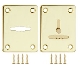 Декоративная накладка Fuaro (Фуаро) ESC081/082-GP-2 (ЗОЛОТО) на сув. замок сталь (1пара)