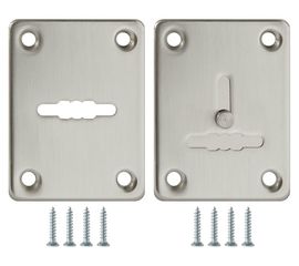Декоративная накладка Fuaro (Фуаро) ESC081/082-SN-3 (МАТ НИКЕЛЬ) на сув. замок сталь (1пара)