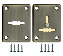 Декоративная накладка Fuaro (Фуаро) ESC081/082-ABG-6 (БРОНЗА) на сув. замок сталь (1 пара)