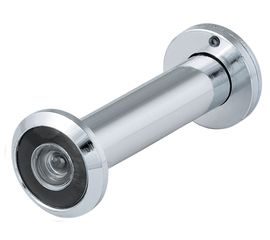 DVZ4, глазок, Fuaro (Фуаро) 16/200/70x130 (оптика пластик, угол обзора 200) CP Хром