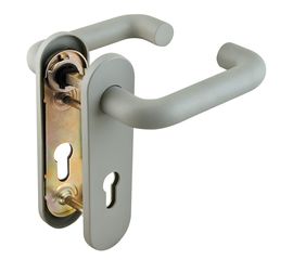 Ручка дверная Fuaro (Фуаро) DH-0433/GR NE (СЕРАЯ) с пружиной для замка (FL-0432, 0433, 0434), НЕЙЛОН