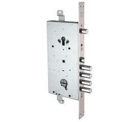 Замок врезной Mottura (Моттура) двухсистемный 54.J936M-S MyKey (левый), перекод. с торца, кл. 40 мм,