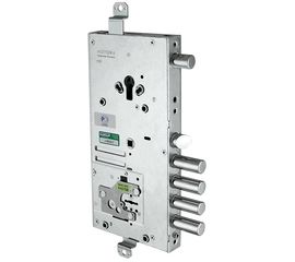 Замок врезной Mottura (Моттура) двухсистемный 54.J919M-D MyKey (правый), перекод. с торца, кл. 60 мм