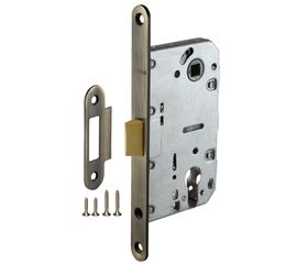 Замок межкомнатный Fuaro (Фуаро) под цилиндр PLASTIC P85C-50 AB (бронза)