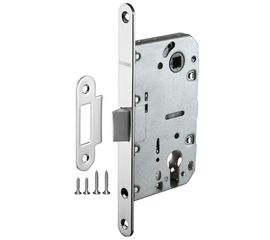 Замок межкомнатный Fuaro (Фуаро) под цилиндр PLASTIC P85C-50 CP (хром)