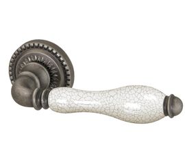 Ручка раздельная Armadillo (Армадилло) Silvia CL1 AS/СRP-109 Античное серебро/кракелюр