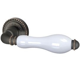 Ручка раздельная Armadillo (Армадилло) Silvia CL1 ABL-18/WP-109 Темная медь/бел фарфор