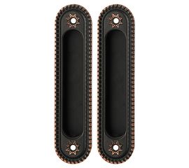 Ручка Armadillo (Армадилло) для раздвижных дверей SH010/CL ABL-18 Темная медь