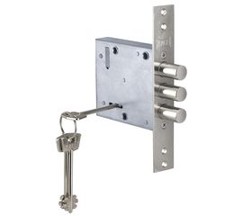 Замок врезной Kale kilit (Кале килит) сувальдный 447/L , 4 кл.