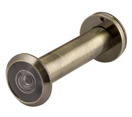 DVZ4, глазок, Fuaro (Фуаро) 16/200/70x130 (оптика пластик, угол обзора 200) AB Бронза