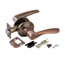 Ручка защелка Punto (Пунто) 6020 AC-E (кл./фик.) медь