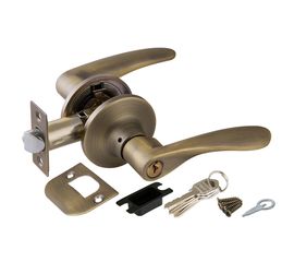 Ручка защелка Punto (Пунто) 6020 MAB-E (кл./фик.) мат. бронза