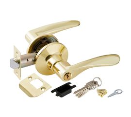 Ручка защелка Punto (Пунто) 6020 PB-E (кл./фик.) золото