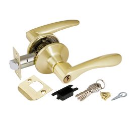 Ручка защелка Punto (Пунто) 6020 SB-E (кл./фик.) мат. золото