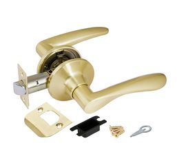 Ручка защелка Punto (Пунто) 6020 SB-P (без фик.) мат. золото