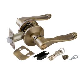 Ручка защелка Punto (Пунто) 6030 AB-E (кл./фик.) бронза