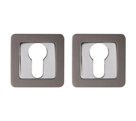 Накладка под Punto (Пунто) цилиндр ET QR GR/CP-23 графит/хром