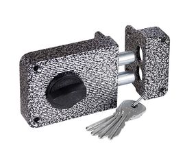 Замок накладной Zenit (Зенит) ЗН 1-3 серебро