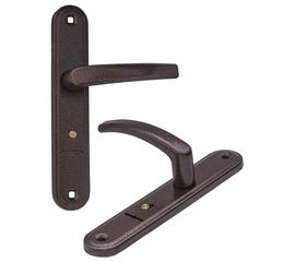 Ручка дверная Guardian (Гардиан) 4131 Вега (черный муар) /124:1:84(9005)/