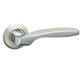 Ручка раздельная Fuaro (Фуаро) BOSTON AR SN/CP-3 матовый никель/хром, квадрат 8x140 мм, стяжки M4(10