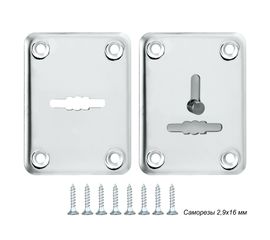 Декоративная накладка Punto (Пунто) ESC081-SS (нержавейка) на сув. замок (1 пара) "2"