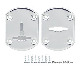 Декоративная накладка Punto (Пунто) ESC021-SS (нержавейка) на сув. замок (1 пара)