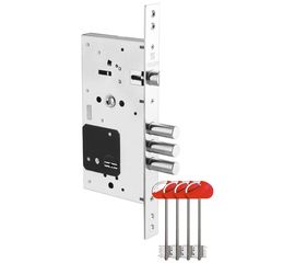 Замок врезной Fuaro (Фуаро) сувальдный с защёлкой V25/S-60.85.3R16, 4 кл.