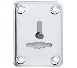 Декоративная накладка Punto (Пунто) ESC081/1-SS (нержавейка) на сув. замок со шторкой (1 шт.) тех.уп