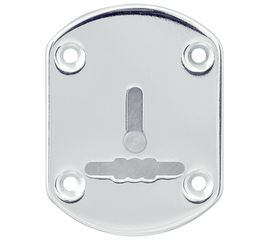 Декоративная накладка Punto (Пунто) ESC021/1-SS (нержавейка) на сув. замок со шторкой (1 шт.) тех.уп