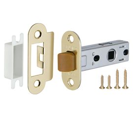 Защелка врезная Fuaro (Фуаро) PLASTIC P22-45-25 GP латунь