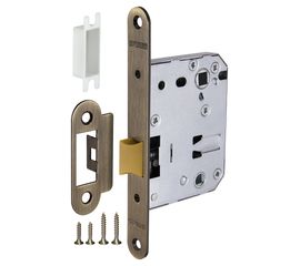 Защелка врезная Fuaro (Фуаро) PLASTIC P82-50 AB бронза