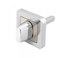 Ручка поворотная Punto (Пунто) BKW8 QR CP/SN-8 хром/мат. никель без отв. части, М4х25 - 2 шт., Квадр