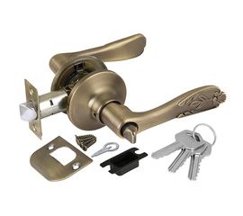 Ручка защелка Punto (Пунто) 6033 MAB-E (кл./фик.) мат. бронза