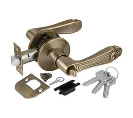 Ручка защелка Punto (Пунто) 6037 MAB-E (кл./фик.) мат. бронза