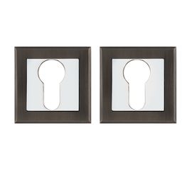 Накладка под Punto (Пунто) цилиндр ET QL GR/CP-23 графит/хром